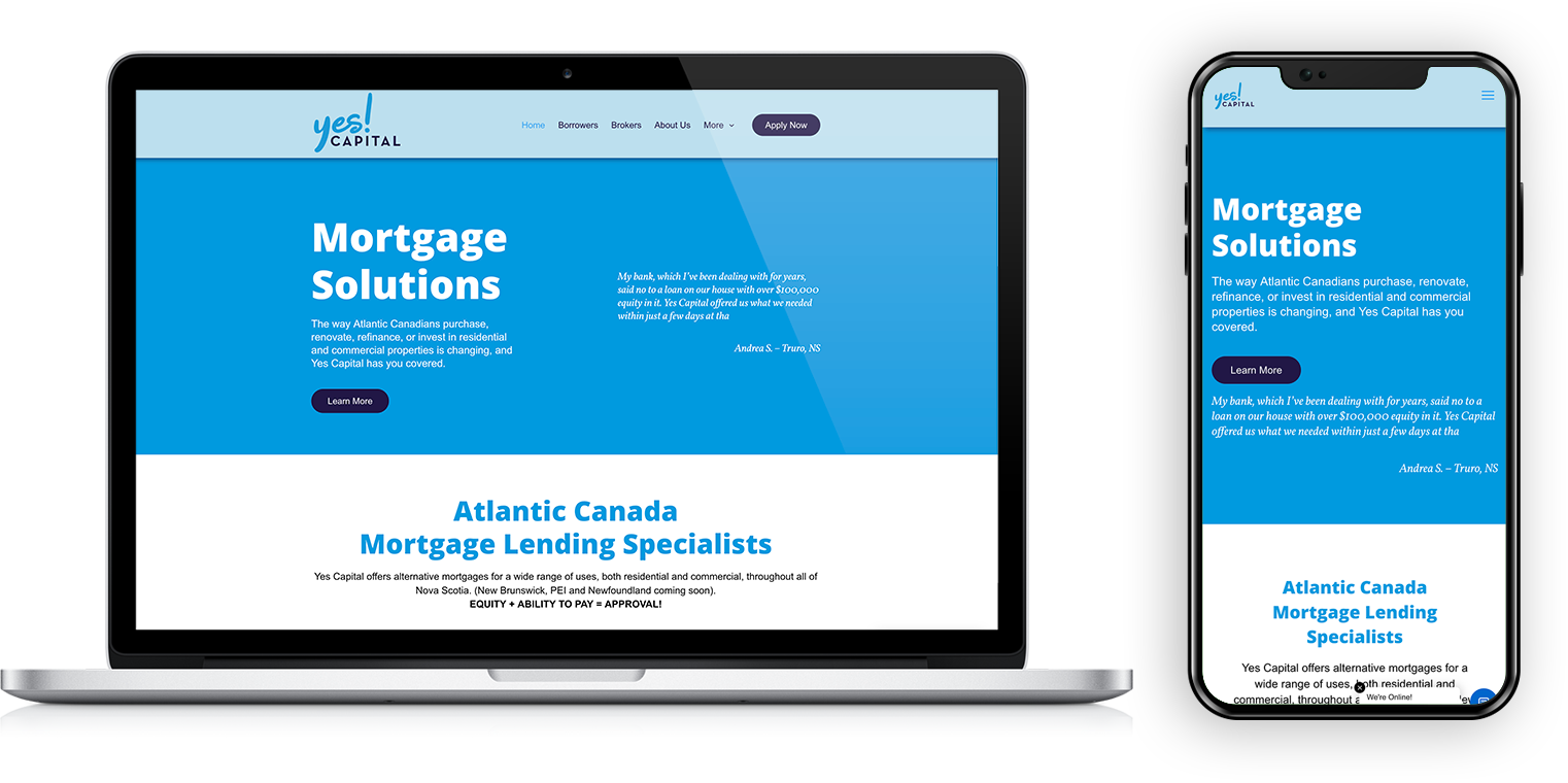 Yes Capital Website